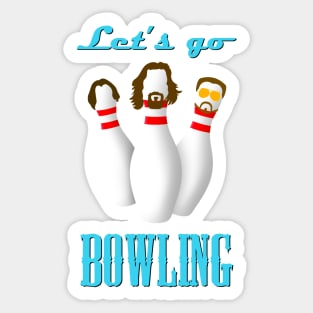 Let’s Go Bowling Sticker